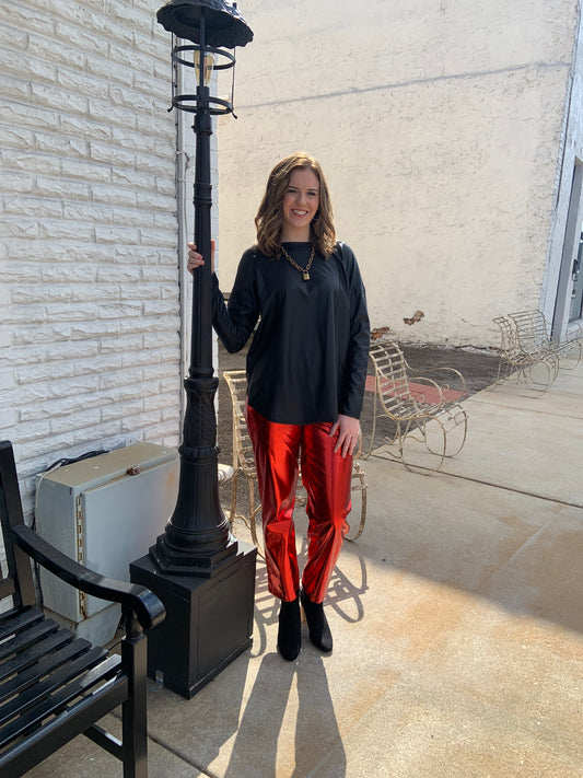 Lupe Metallic Trousers